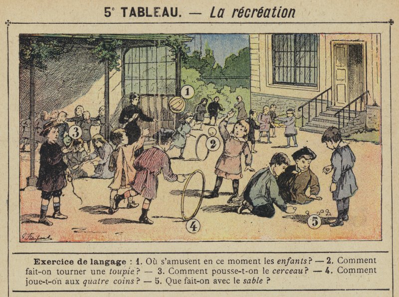 La virkistys (väri litho) tekijältä Gustave Fraipont
