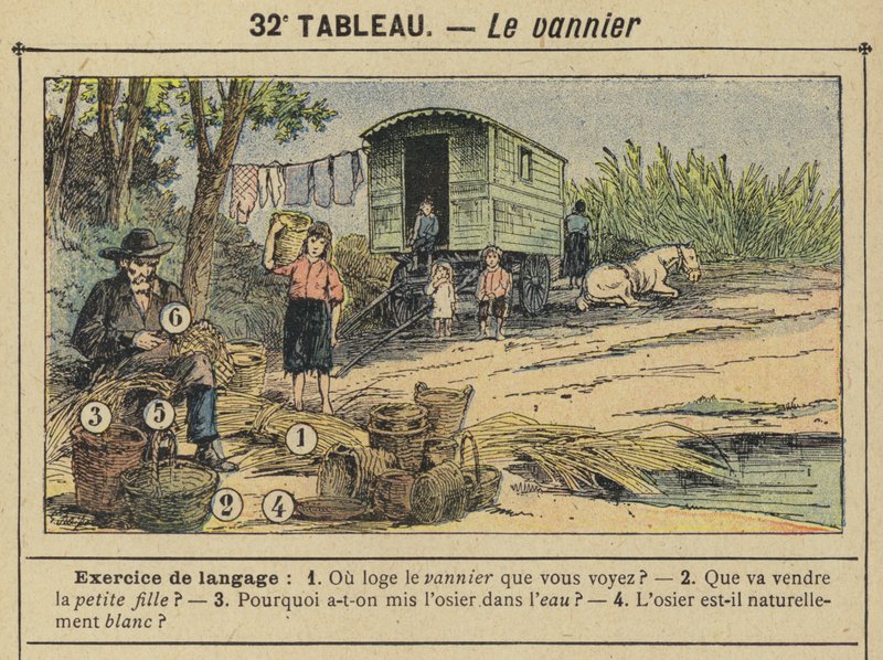 Korin kutoja (väri litho) tekijältä Gustave Fraipont