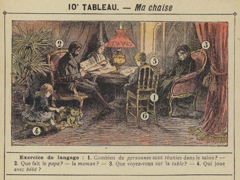 Ma chaise (colour litho) tekijältä Gustave Fraipont