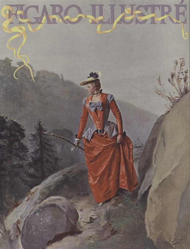Le Figaro Illustre -lehden kansi, elokuu 1891 tekijältä Gustave Jacquet
