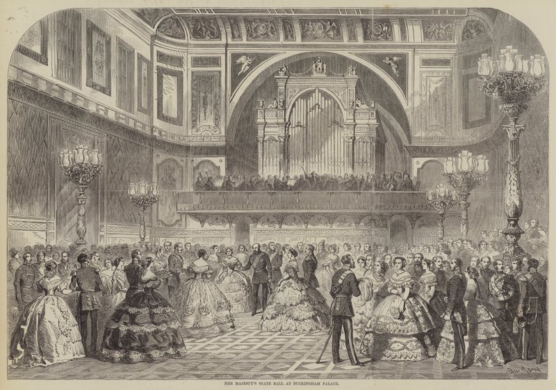 Hänen Majesteettinsa State Ball Buckinghamin palatsissa tekijältä Gustave Janet