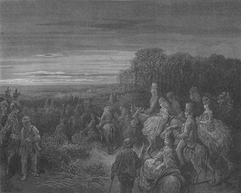 Ympäristö Lontoo, Hamstead Heath tekijältä Gustave after Dore