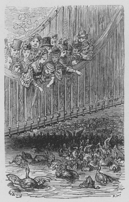 Hyde-Park, La Serpentine tekijältä Gustave after Dore