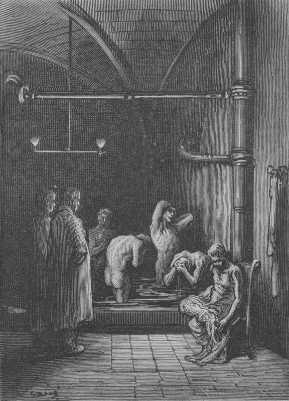 WC turvakodissa tekijältä Gustave after Dore