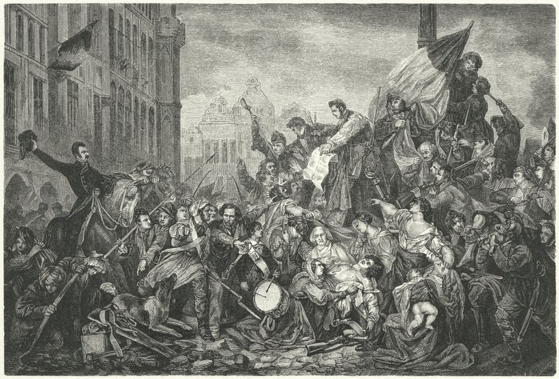 Jakso Belgian vallankumouksesta 1830 tekijältä Gustave Wappers