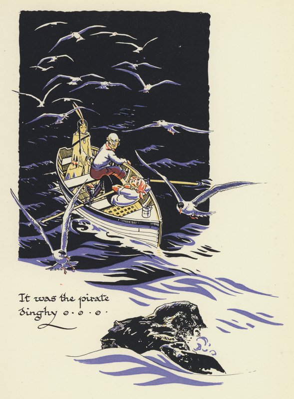 Peter Pan ja Wendy: Se oli merirosvovene (väri litho) tekijältä Gwynedd M. Hudson