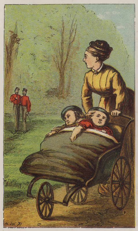 Sairaanhoitaja (väri litho) tekijältä H.W. (after) Petherick