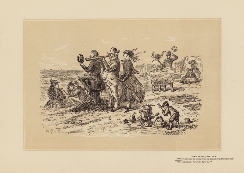 Merenrantaluonnoksia, Nro 5, Niin kovin velvoittavaa (kaiverrus) (kaiverrus) tekijältä Hablot Knight (1815 92) Browne