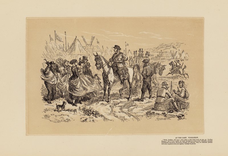 The Wimbledon Meeting, nro 2, Fraternisation (kaiverrus). tekijältä Hablot Knight (1815 92) Browne