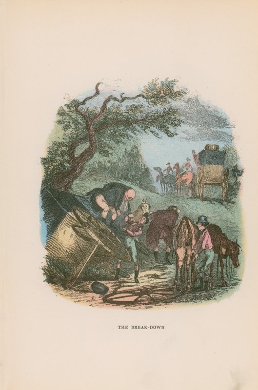 Kuvitus Pickwick Papersille tekijältä Hablot Knight Browne