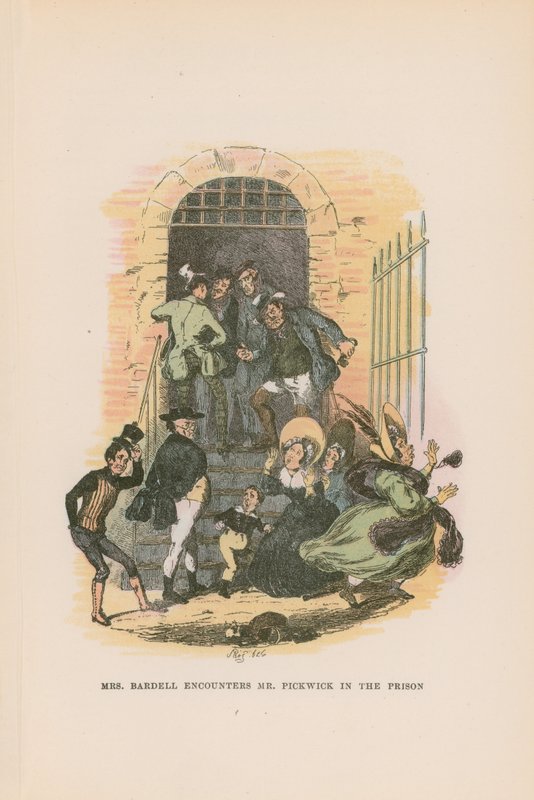 Kuvitus Pickwick Papersille tekijältä Hablot Knight Browne