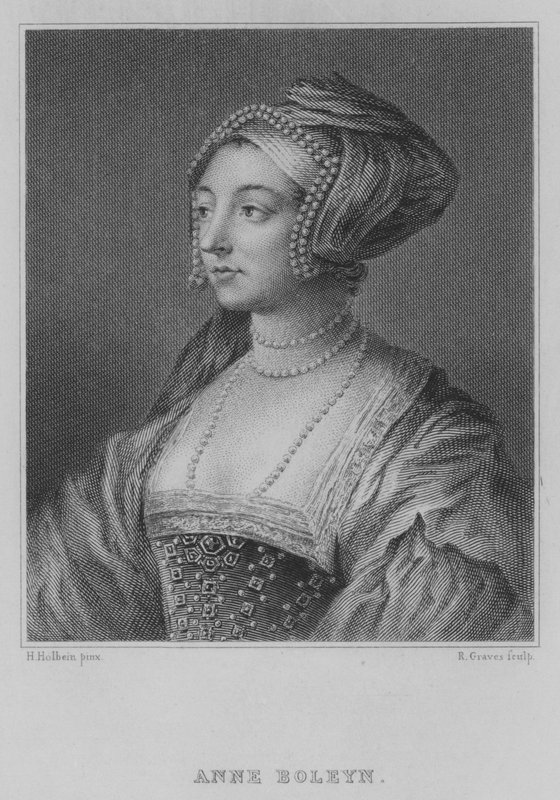 Anne Boleyn (kaiverrus) tekijältä Hans (after) Holbein the Younger