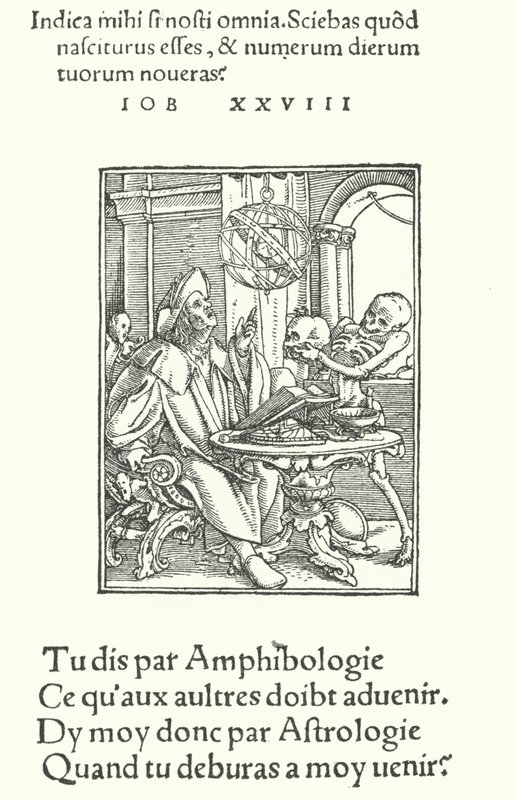 Astrologi (kaiverrus) tekijältä Hans (after) Holbein the Younger
