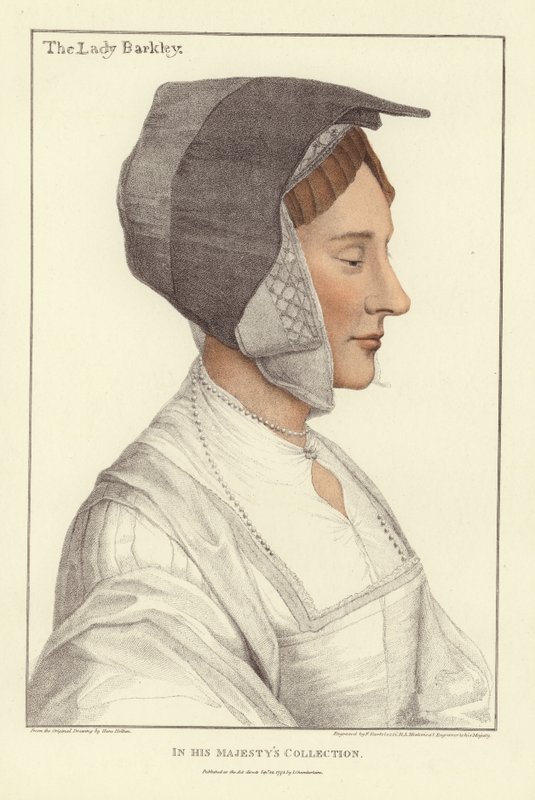 Anne Berkeley, Baroness Berkeley (akvatinta) tekijältä Hans Holbein der Jüngere