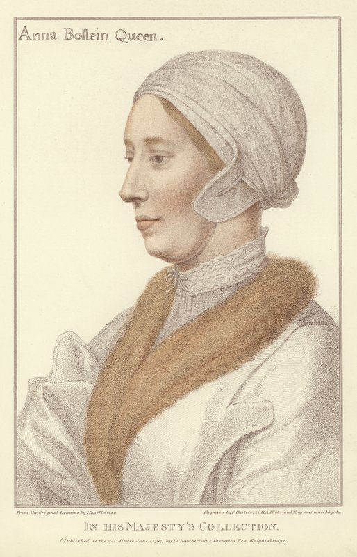 Anne Boleyn, Englannin kuningatar (akvatintti) tekijältä Hans Holbein der Jüngere