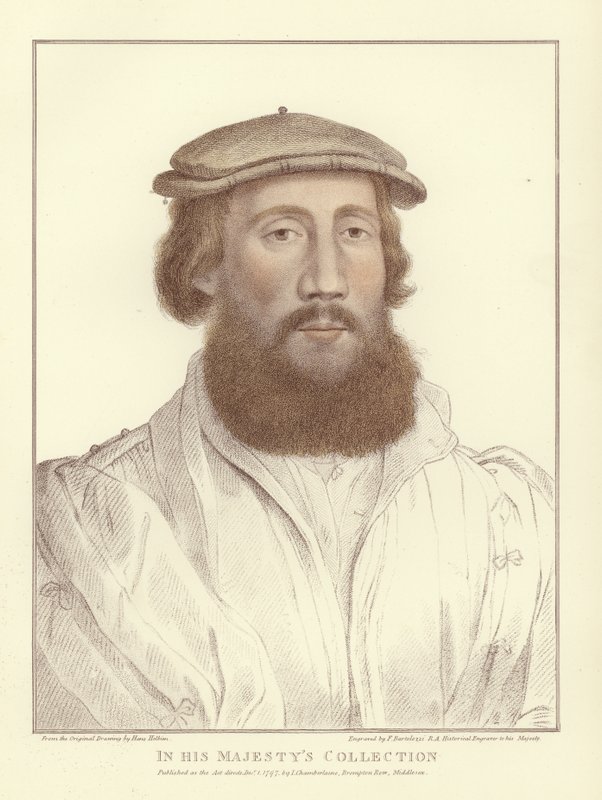 Nimetön mies (akvatinta) tekijältä Hans Holbein der Jüngere