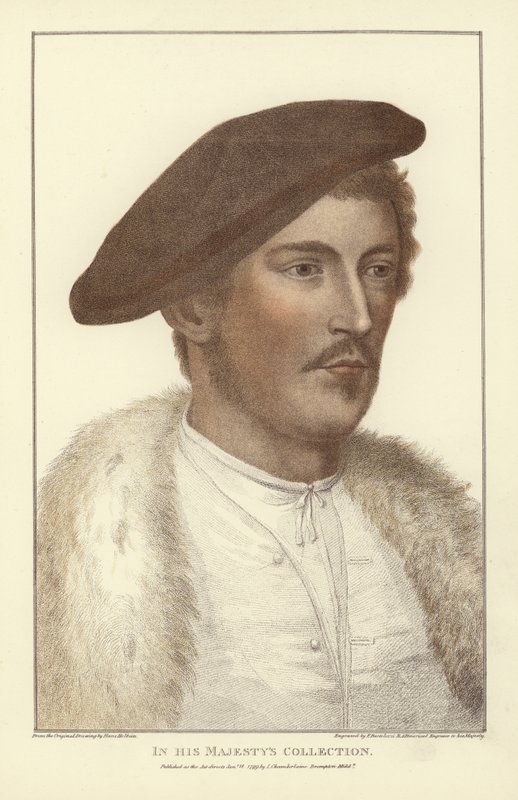 Nimetön mies (akvatinta) tekijältä Hans Holbein der Jüngere