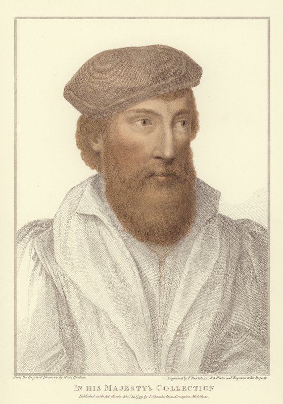 Nimetön mies (akvatinta) tekijältä Hans Holbein der Jüngere