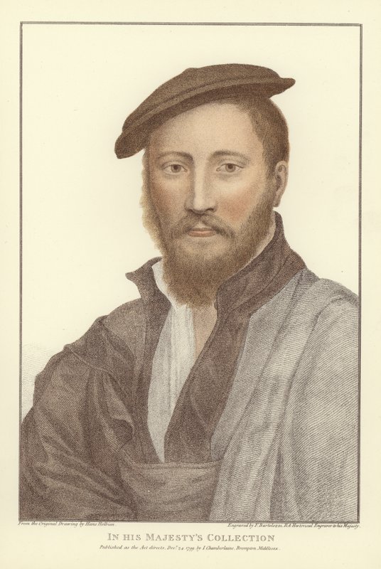 Nimetön mies (akvatinta) tekijältä Hans Holbein der Jüngere