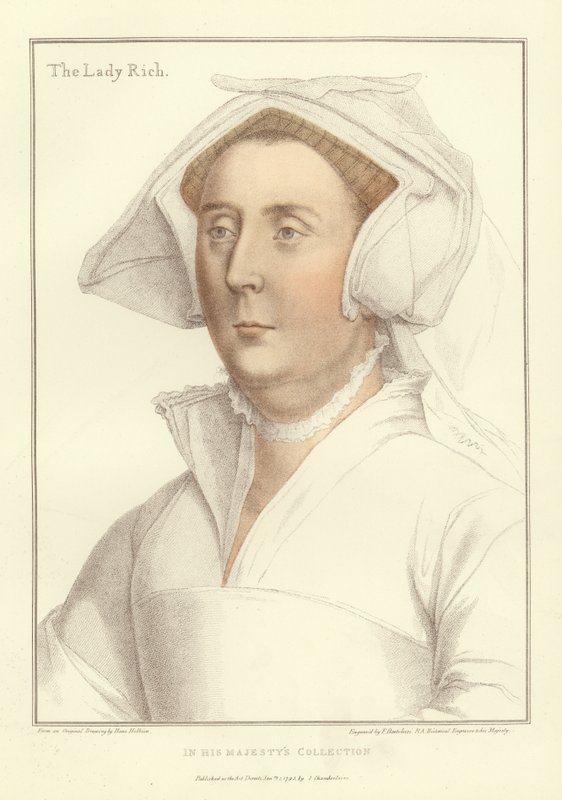 Elizabeth, Lady Rich (akvatintta) tekijältä Hans Holbein der Jüngere
