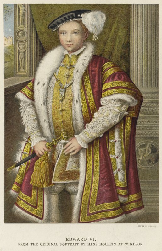 Englannin ja Irlannin kuningas Edward VI tekijältä Hans Holbein der Jüngere