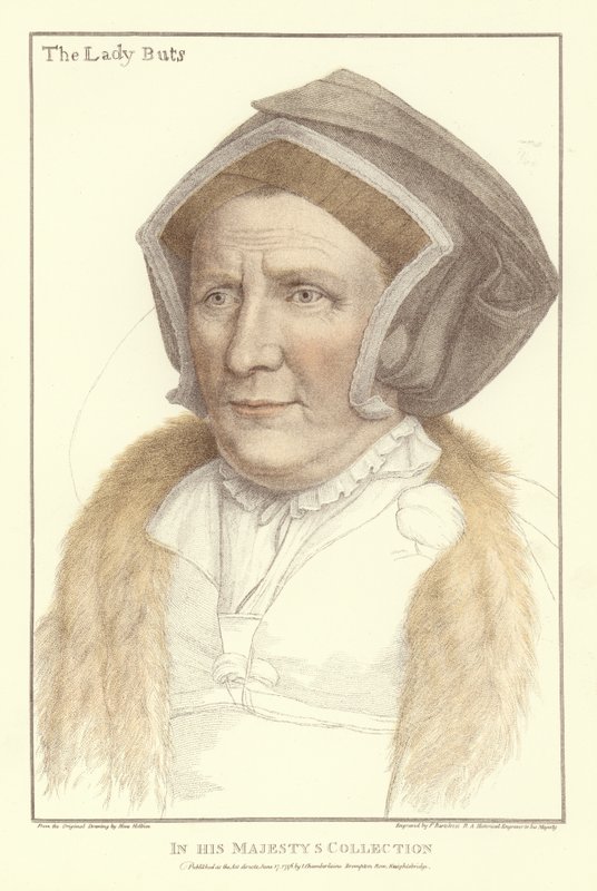 Lady Margaret Butts (akvatinta) tekijältä Hans Holbein der Jüngere