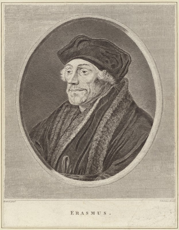 Muotokuva Desiderius Erasmuksesta tekijältä Hans Holbein der Jüngere