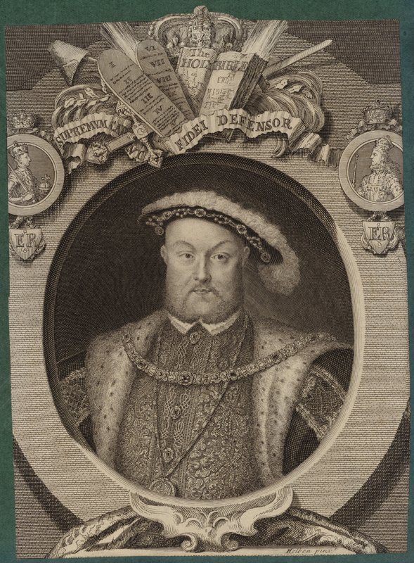 Englannin kuninkaan Henrik VIII:n muotokuva tekijältä Hans Holbein der Jüngere