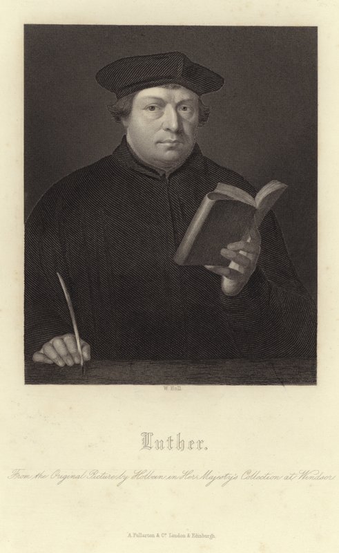 Martti Lutherin muotokuva tekijältä Hans Holbein der Jüngere