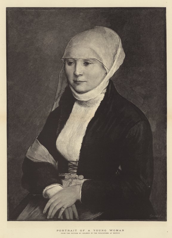Nuoren naisen muotokuva tekijältä Hans Holbein der Jüngere