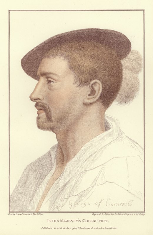Simon George of Quocoute (akvatintta) tekijältä Hans Holbein der Jüngere
