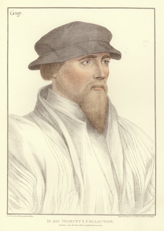 Sir John Gage (akvatinta) tekijältä Hans Holbein der Jüngere