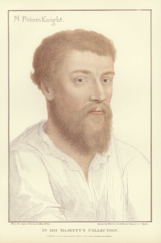 Sir Nicholas Poins (akvatinta) tekijältä Hans Holbein der Jüngere