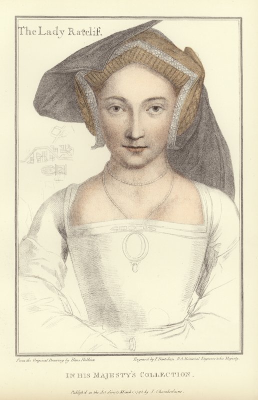 Lady Ratcliffe (akvatinta) tekijältä Hans Holbein der Jüngere