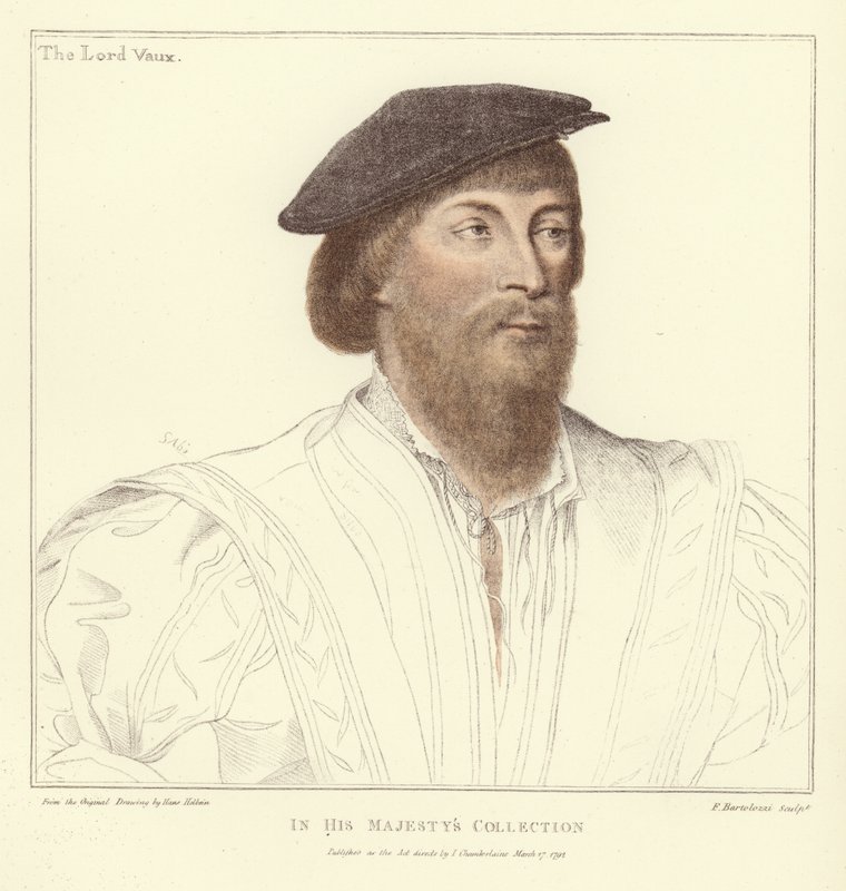 Thomas Vaux, Harrowdenin toinen paroni Vaux (akvatinta) tekijältä Hans Holbein der Jüngere