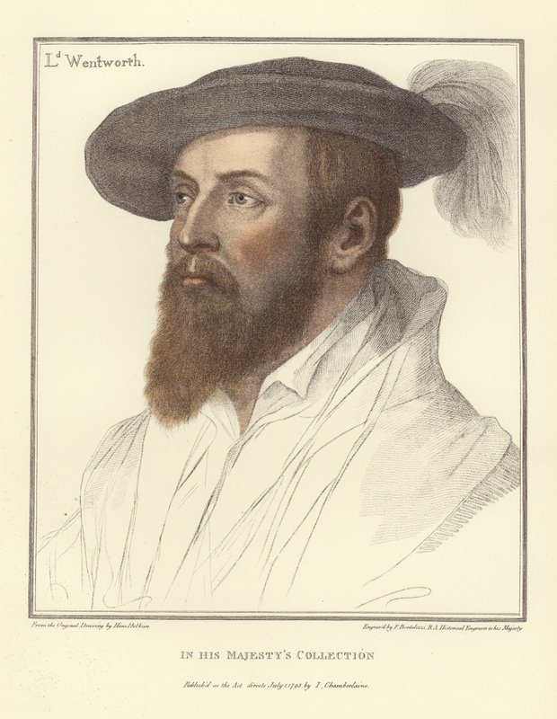 Thomas Wentworth, lordi Wentworth (akvatintti) tekijältä Hans Holbein der Jüngere