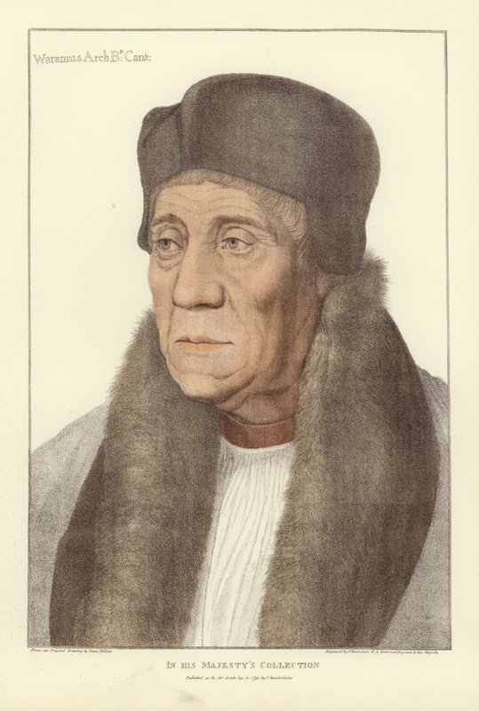 William Warham, Canterburyn arkkipiispa (akvatinta) tekijältä Hans Holbein der Jüngere