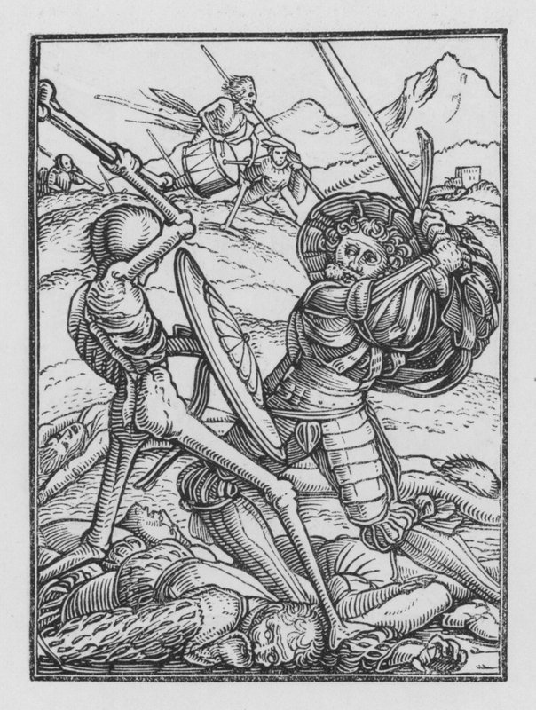 Holbeinin Kuolematanssi: Sotilas tekijältä Hans Holbein der Jüngere