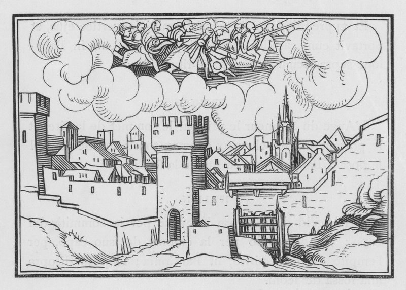 Kyltit ja merkit nähtynä Jerusalemissa, 2 Maccabees V, 2 tekijältä Hans Holbein der Jüngere