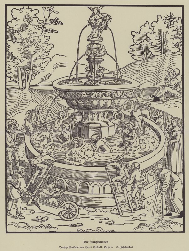 Nuoruuden lähde, 1500-luku tekijältä Hans Sebald Beham