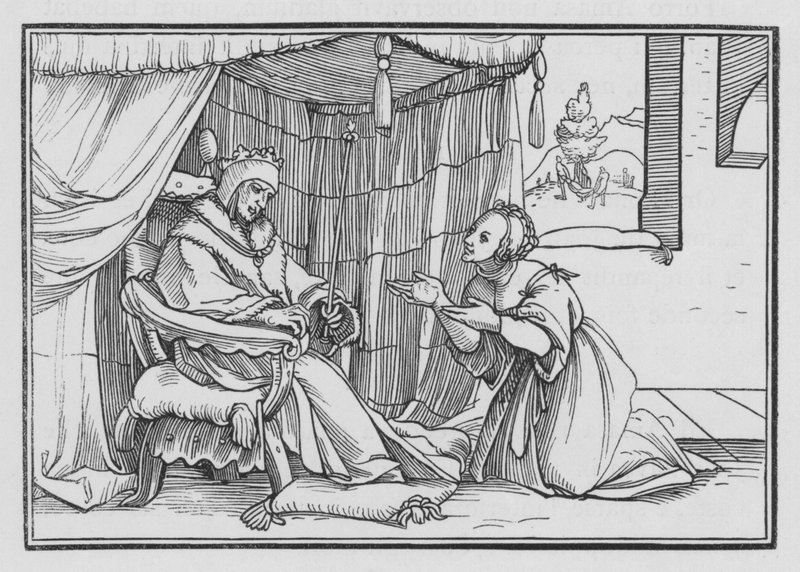 Abisag Kiriset Daavid, 1 Kuninkaat I, 3 tekijältä Hans after Holbein the Younger