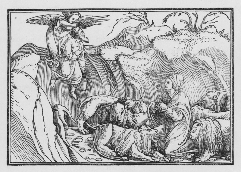 Daniel leijonien luolassa, Bel ja lohikäärme I, 36 tekijältä Hans after Holbein the Younger