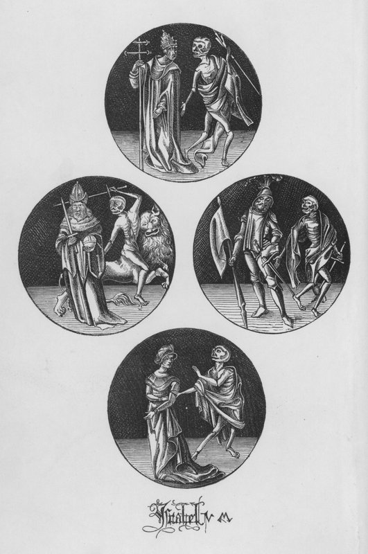 Holbeinsin kuoleman tanssi tekijältä Hans after Holbein the Younger