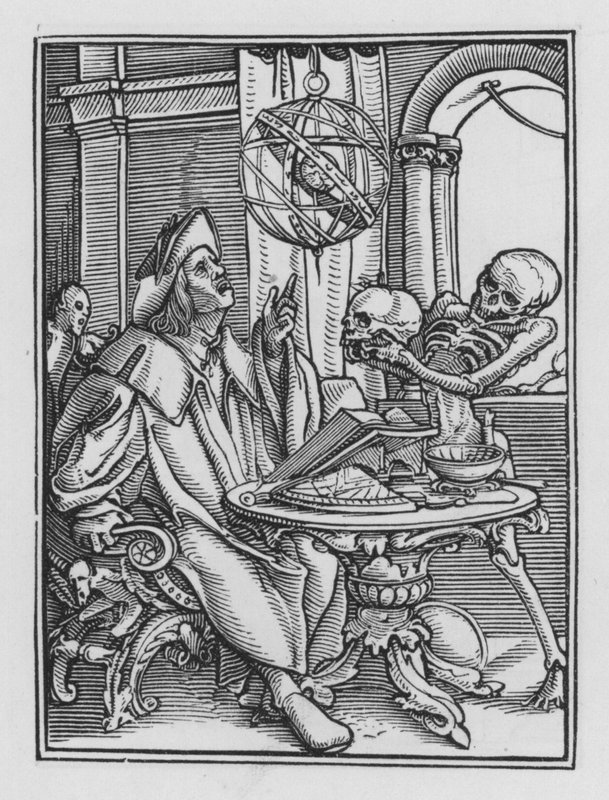 Holbeinin kuoleman tanssi: Astrologi tekijältä Hans after Holbein the Younger