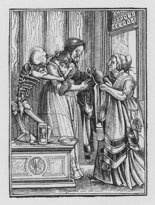 Holbeinin kuoleman tanssi: Kreivitär tekijältä Hans after Holbein the Younger