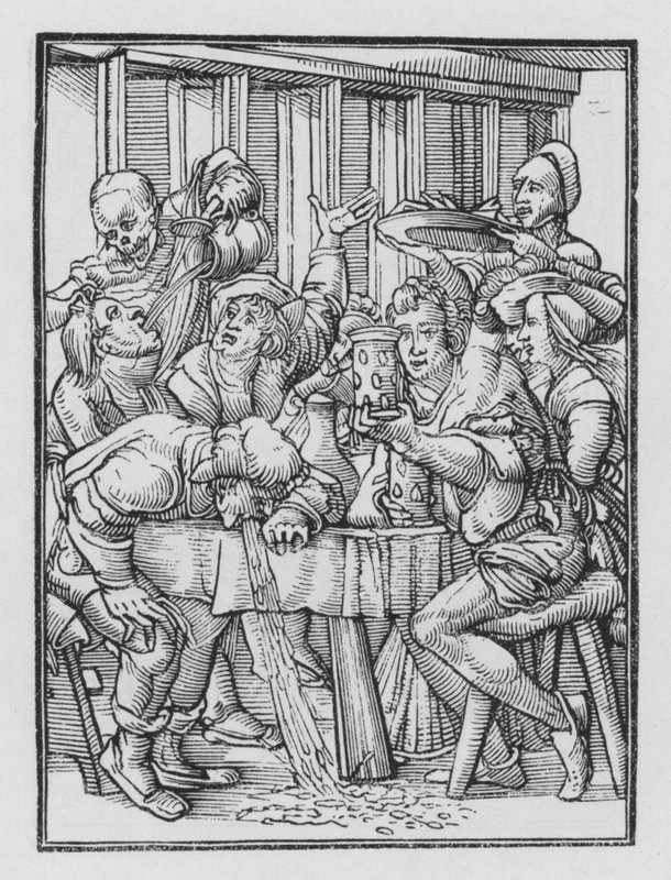 Holbeinin Kuolematanssi: Juomarit tekijältä Hans after Holbein the Younger