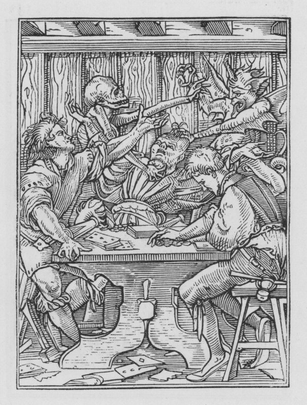 Holbeinin kuolematanssi: Pelimiehet tekijältä Hans after Holbein the Younger