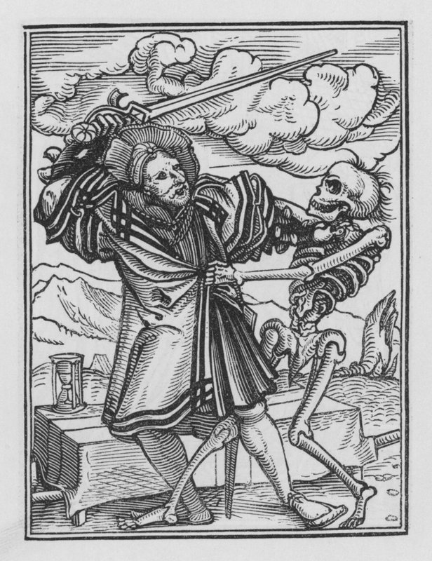 Holbeinin kuolematanssi: herrasmies tekijältä Hans after Holbein the Younger