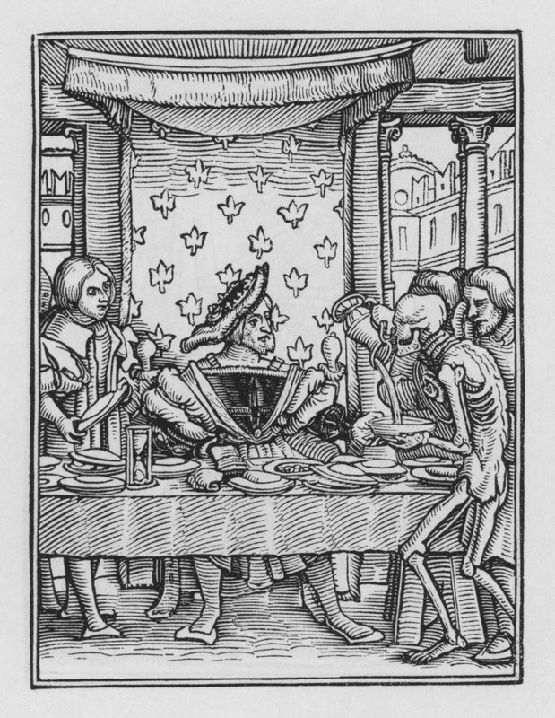 Holbeinin kuolematanssi: Kuningas tekijältä Hans after Holbein the Younger