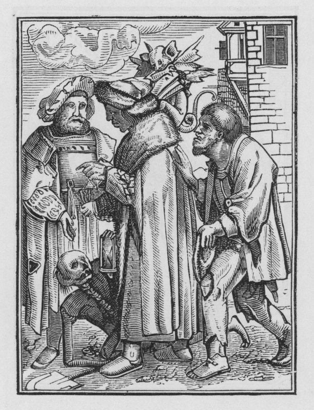 Holbeinin kuolematanssi: Tuomari tekijältä Hans after Holbein the Younger
